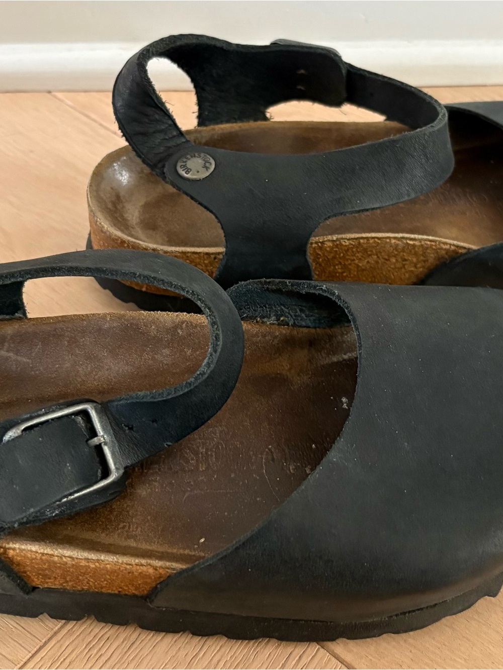 BIRKENSTOCK Messina 37 Discontinued Black Women Sandals Shoes - Picture 2 of 9